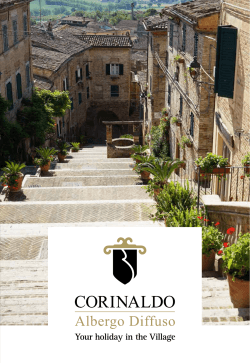 Your holiday in the Village - Corinaldo Albergo Diffuso