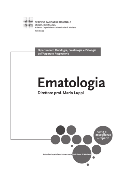 Ematologia - Policlinico di Modena
