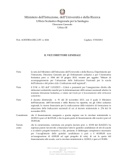 decreto USR n.4226 del 17-3-14 fondi IN2012 da Riola a Elmas