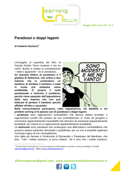 Paradossi e doppi legami - Associazione Italiana Formatori
