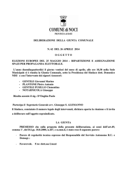 Delibera - Comune di Noci