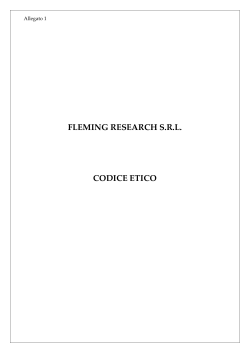FLEMING RESEARCH S.R.L. CODICE ETICO
