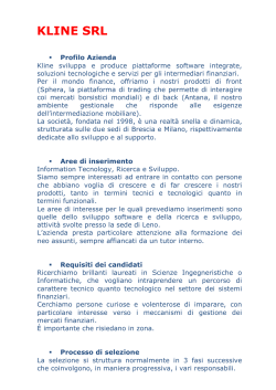 Scheda Azienda-KLINE SRL