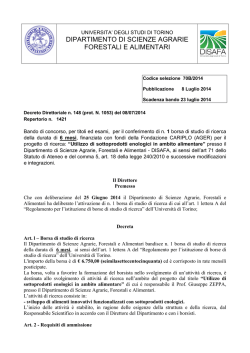 dipartimento di scienze agrarie forestali e alimentari