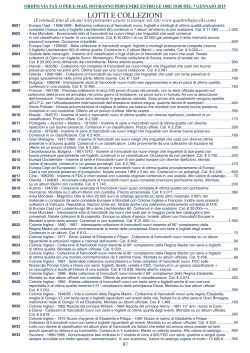 LOTTI E COLLEZIONI - Filatelia Quattrobajocchi