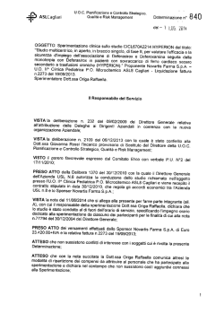 Determina n. 840 del 01/07/2014