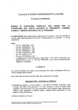 Comune oli SANTA MARGHERITA LIGURE