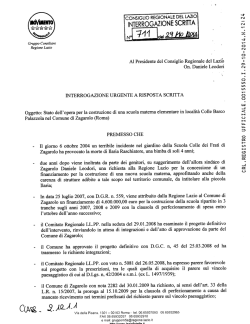 mercoledì 29 ottobre 2014