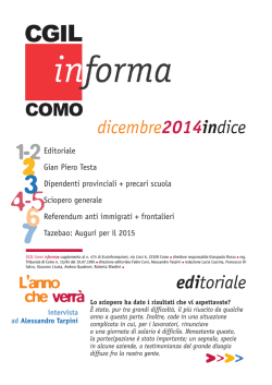 il pdf della newsletter