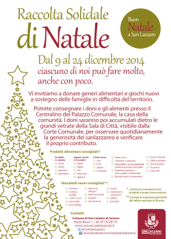 Natale 2014 - Comune di San Lazzaro di Savena