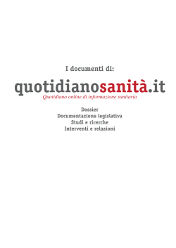 il testo - QuotidianoSanità.it