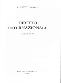 DIRITTO INTERNAZIONALE