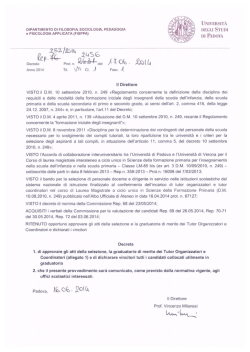 Decreto approvazione graduatoria pdf