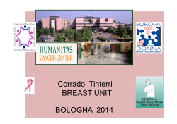 Le breast unit - Osservatorio Nazionale Screening