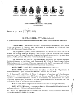 Decreto n. 7 - Comune di Casarano