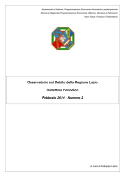 Bollettino debito Febbraio 2014