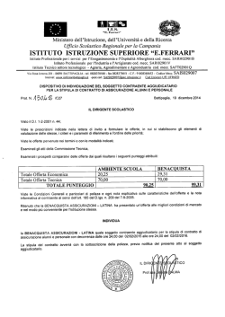 individuazione aggiudicazione gara assicurazione