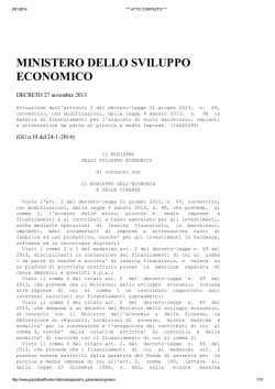 Decreto 27 novembre 2013