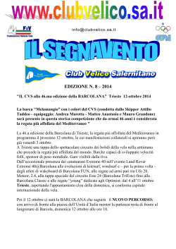 il segnavento n. 8 - Club Velico Salernitano