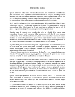 Il Metodo Sorin - Prima Parte