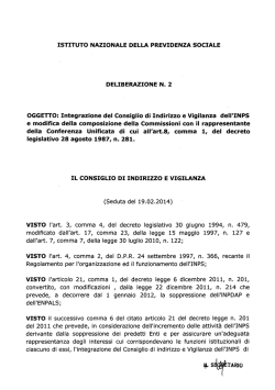 ISTITUTO NAZIONALE DELLA PREVIDENZA SOCIALE