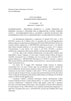 Direzione Cultura, Educazione e Giovent&ugrave; 2014