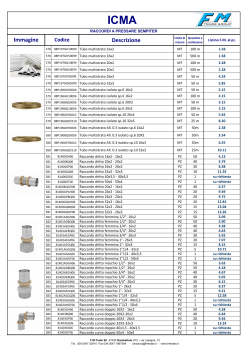 Listino FM Icma pressare