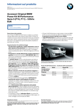 Accessori Original BMW Power Kit M Performance Serie 5