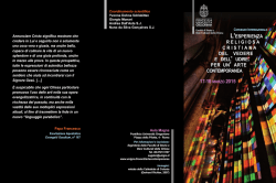 Il programma - Pontificia Universit&agrave; Gregoriana