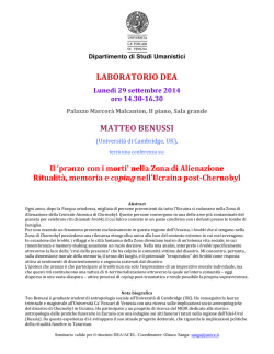 Il "pranzo con i morti"