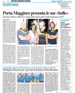Il Resto del Carlino (1&deg; Luglio)