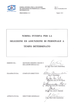 Procedura N. 5 - Ministero della Difesa