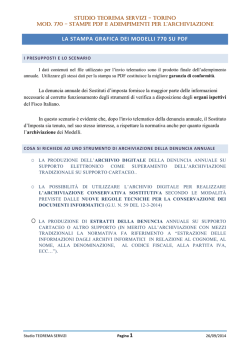 LA STAMPA GRAFICA DEI MODELLI 770 SU PDF