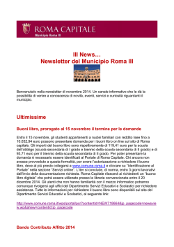 III News novembre 2014