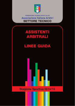 ASSISTENTI ARBITRALI LINEE GUIDA