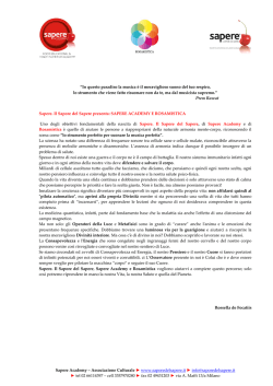 Sapere Academy – Associazione Culturale www