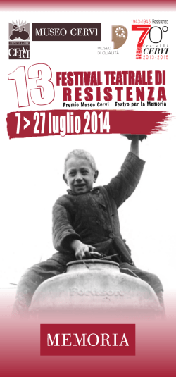 Scarica il PROGRAMMA - Istituto Alcide Cervi