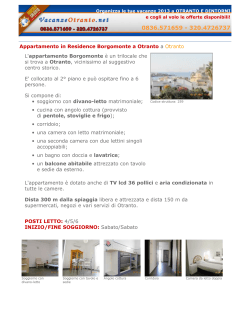 Appartamento in Residence Borgomonte a
