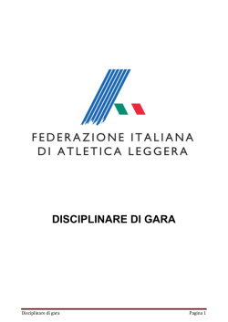 Disciplinare di gara
