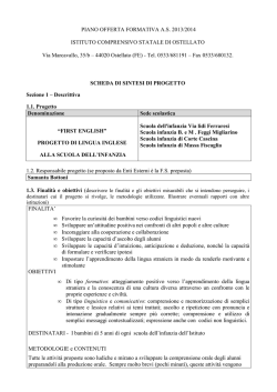 Progetti nel POF 2013/14