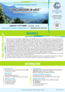 III MEETING ONCOLOGICO LARIANO - LONG