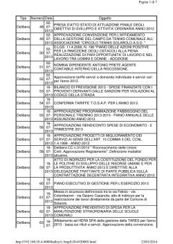 elenco 2° semestre 2013