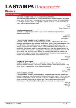 Cinema - La Stampa