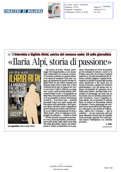 « IlariaAlpi , storia di passione »