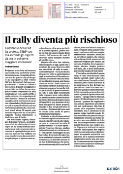 Il rally diventa pi&ugrave; rischioso
