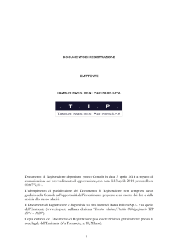 Documento di Registrazione
