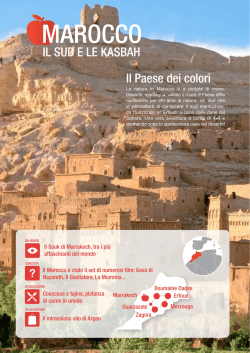 MAROCCO, IL SUD E LE KASBAH 2 Novembre 2014