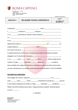 Egregio Signor - Comune di Roma