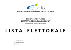 DISTRETTO BELLINZAGO SUD-EST - Consorzio di irrigazione e