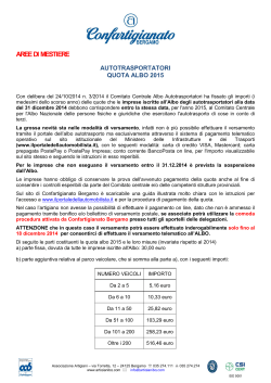 circolare - Associazione artigiani Bergamo